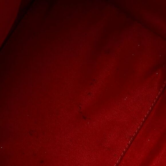 Pre Loved celine Luggage Nano handbag Red leather satchel Women Orange Handbags - Picture 7 of 8